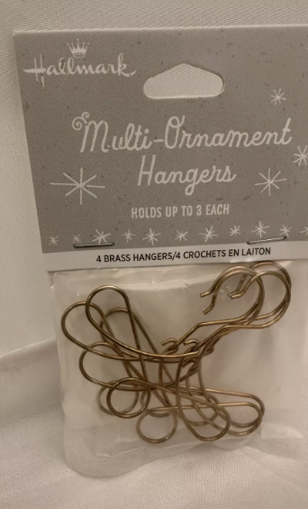Special Hangers -package of FOUR - each holds 3 mini ornaments 